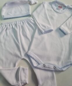 Art 114 Set blanco con picot x 12