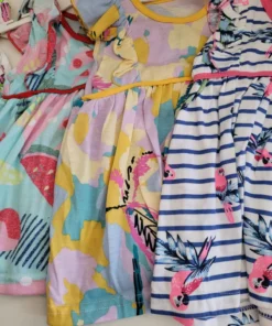 Vestido estampado de algodon